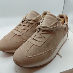J. McLaughlin Beige Suede Sneakers